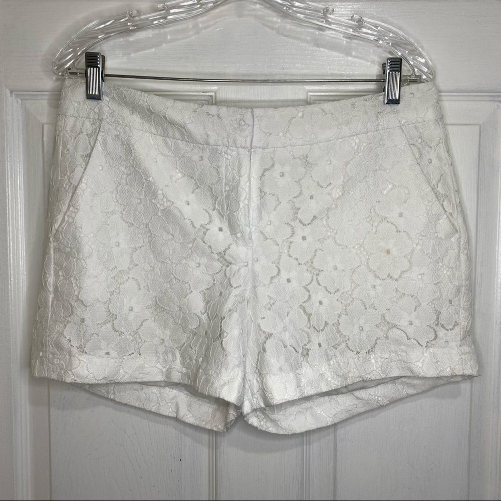 Saint Tropez West white lace floral shorts 8
